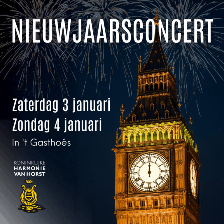 Koninklijke Harmonie van Horst luidt 2026 in met twee Nieuwjaarsconcerten